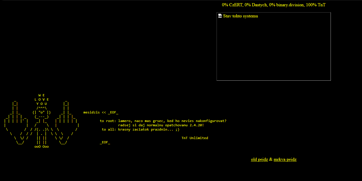 GVBN webstránka 2005