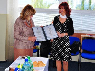 Udelenie certifikátu kvality ISO 9001 : 2008